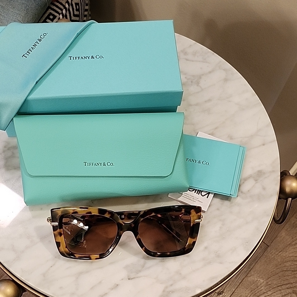 Tiffany & Co. Brown Tortoise Sunglasses